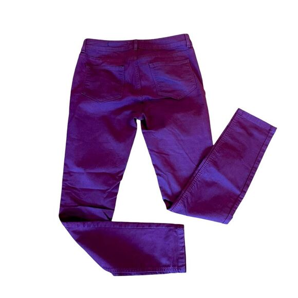 Fat Face Five Pocket Jeggings In Burgundy Womens Size 6 - Picture 11 of 12
